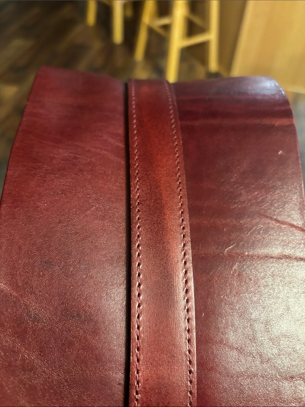 Zara Wide Burgundy Leather Corset Belt Gold Buckle Accent See Video & Photos - Picture 12 of 17